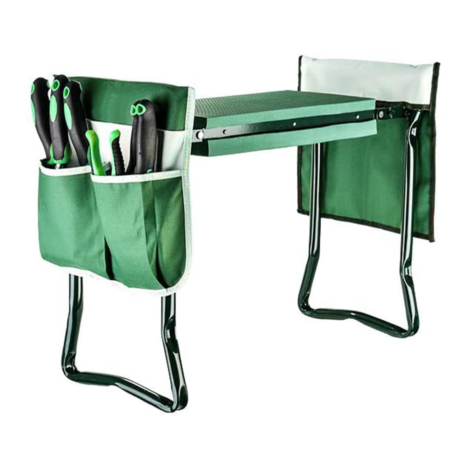 BESTHLS front view folded kneeler showing compact storage and portability