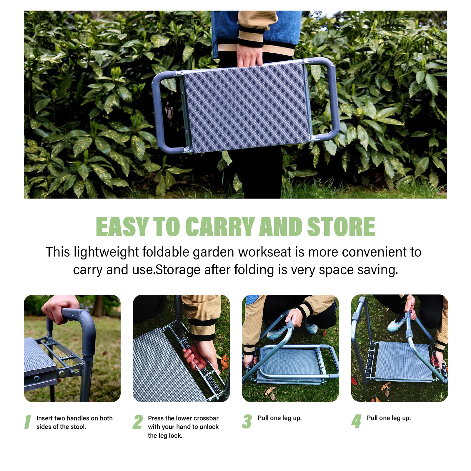 BESTHLS included gloves and tool bag displayed to show ready-to-use garden kit benefit