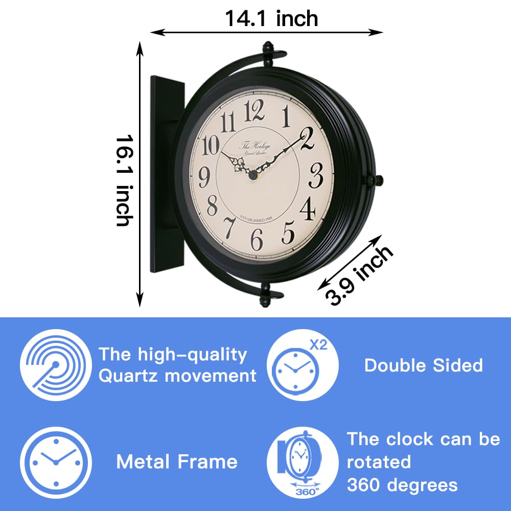 BESTIME side profile displaying double-sided faces for two-way viewing benefit