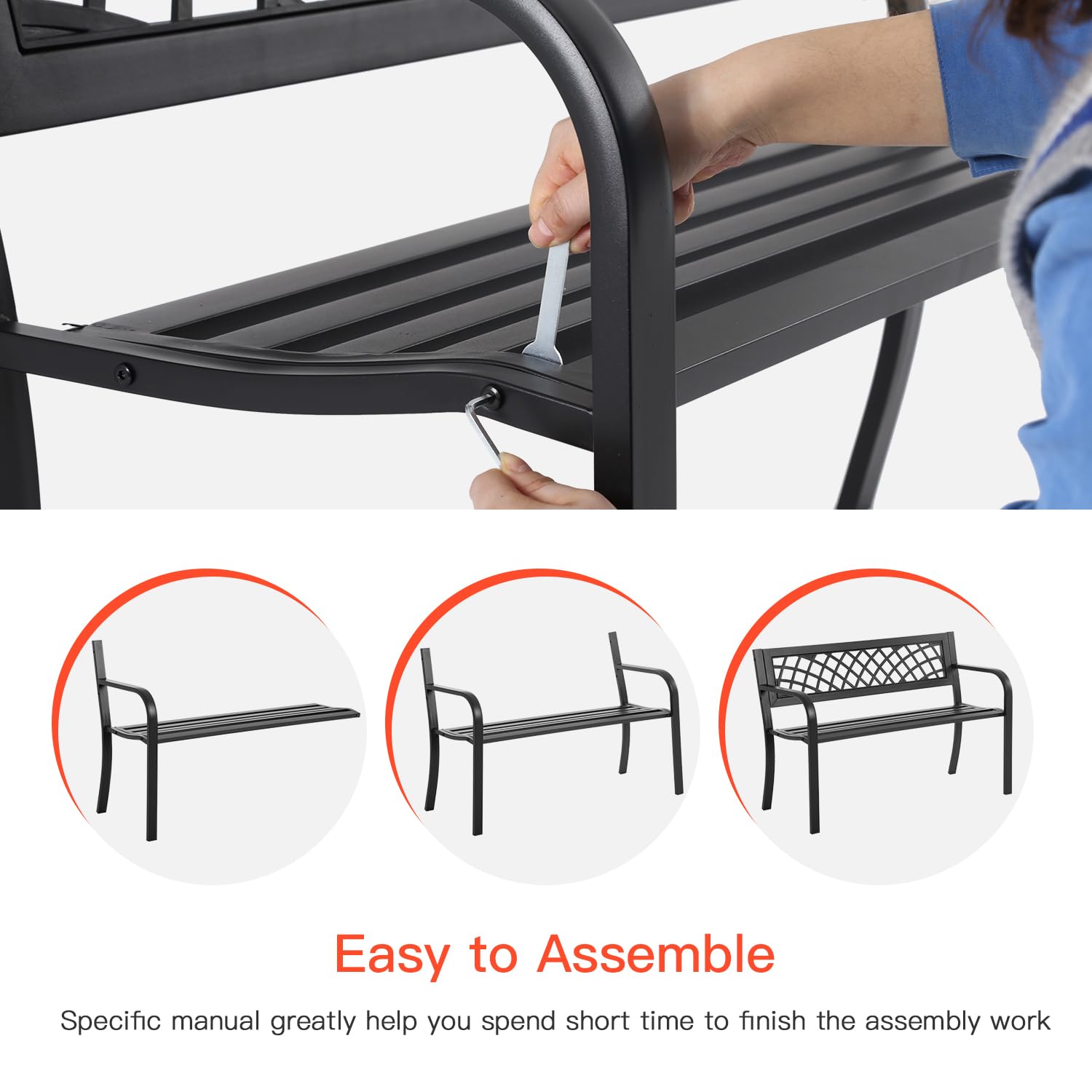 BestMassage bench placed in garden setting demonstrating aesthetic curb appeal
