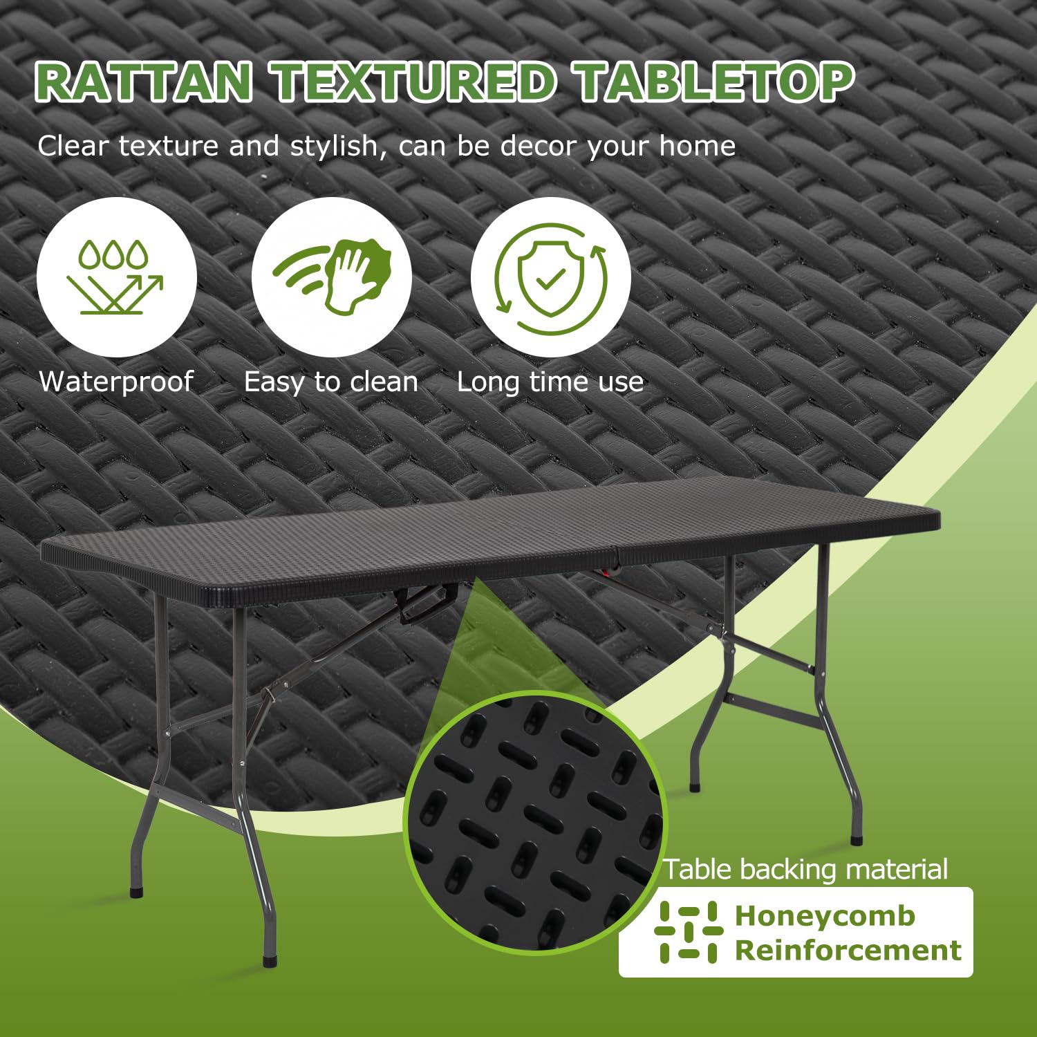 BestOffice table shown with chairs for scale demonstrating seating capacity and fit