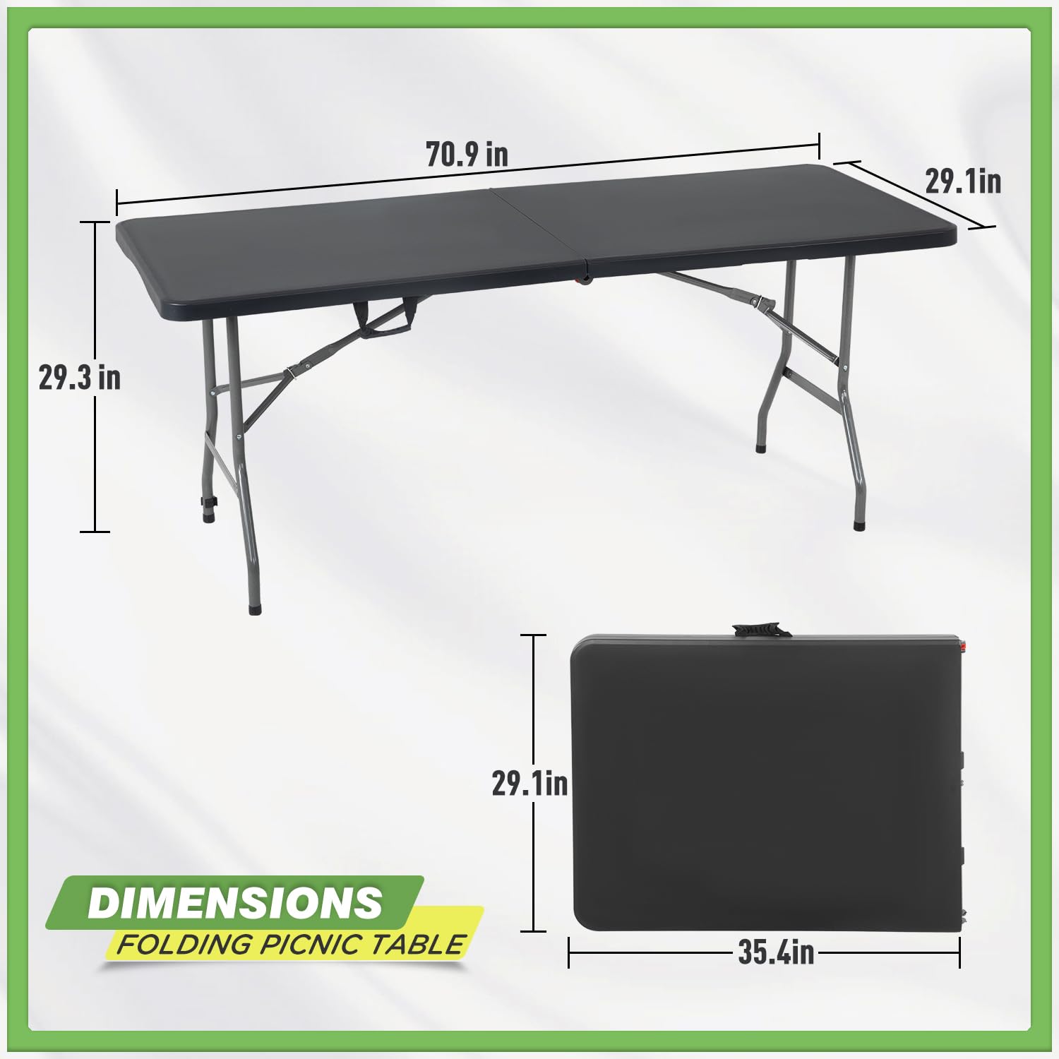 BestOffice folded table compact storage benefit for easy transport