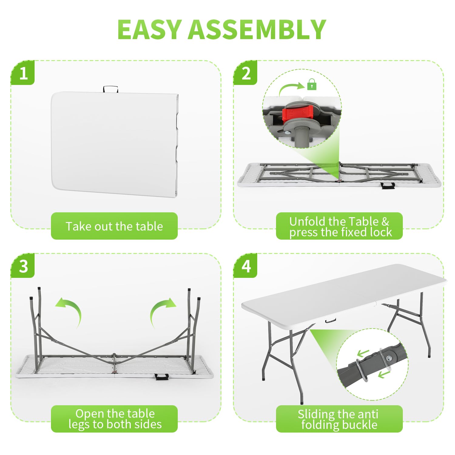 BestOffice table set up at outdoor party offering reliable serving space