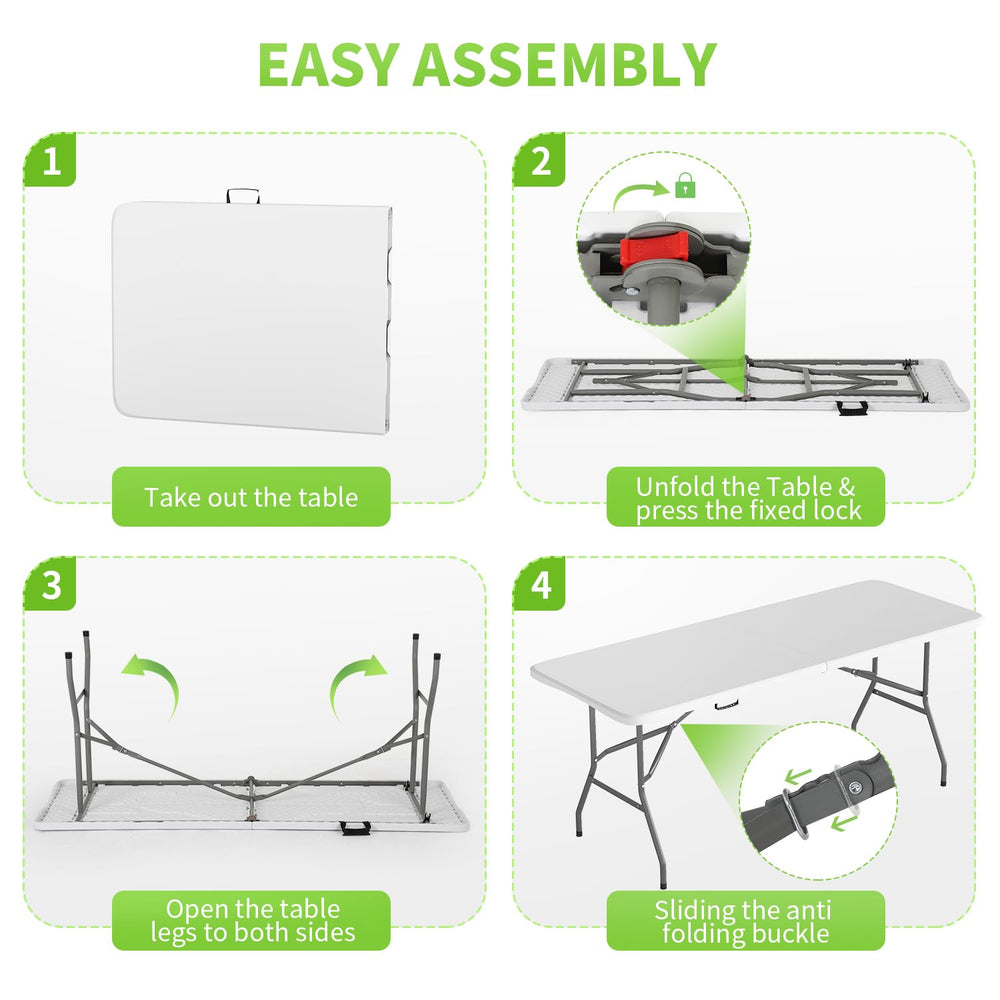 BestOffice table set up at outdoor party offering reliable serving space