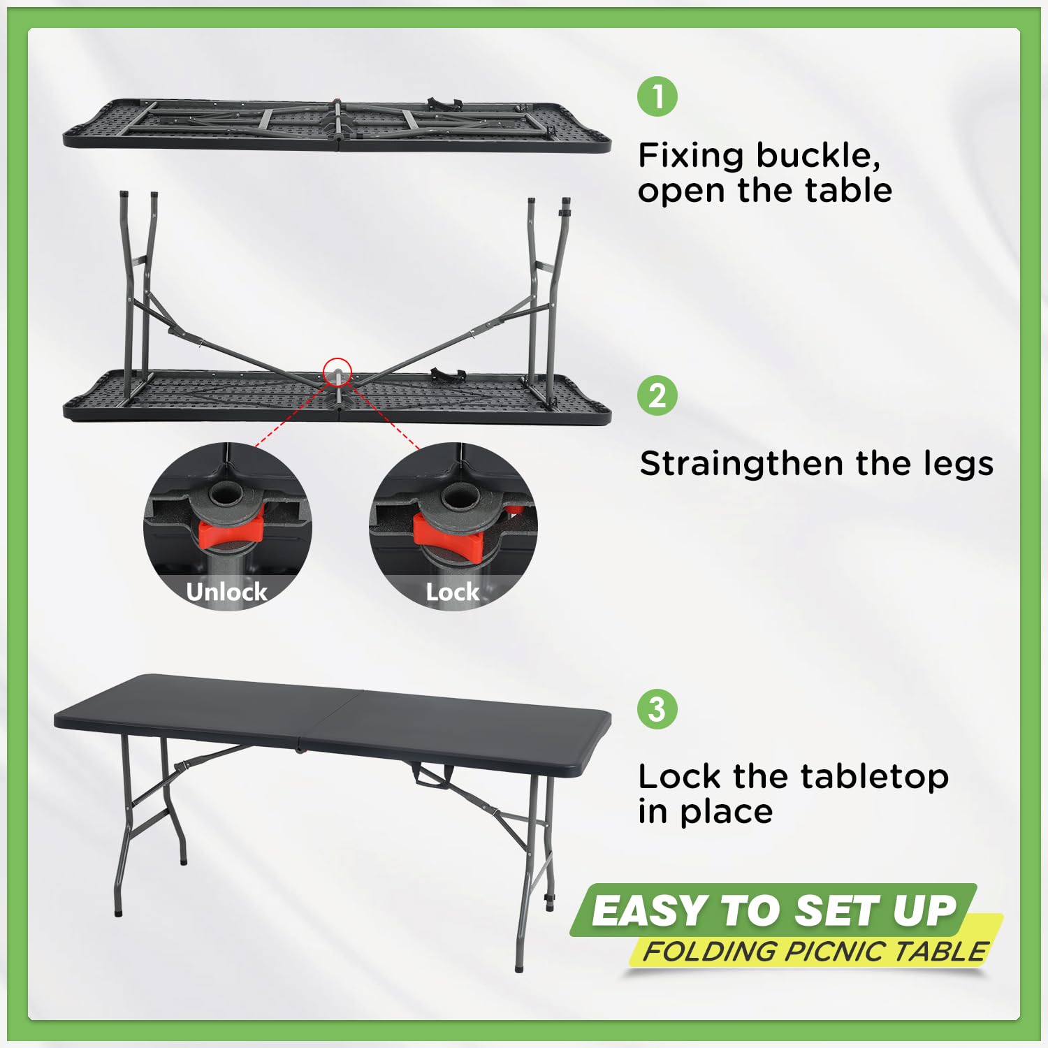 BestOffice leg lock and hinge detail demonstrating secure setup