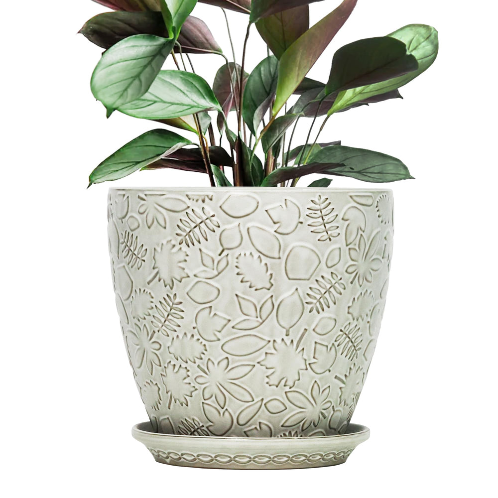 Bestseler front view of retro white planter showing timeless style and sturdy build