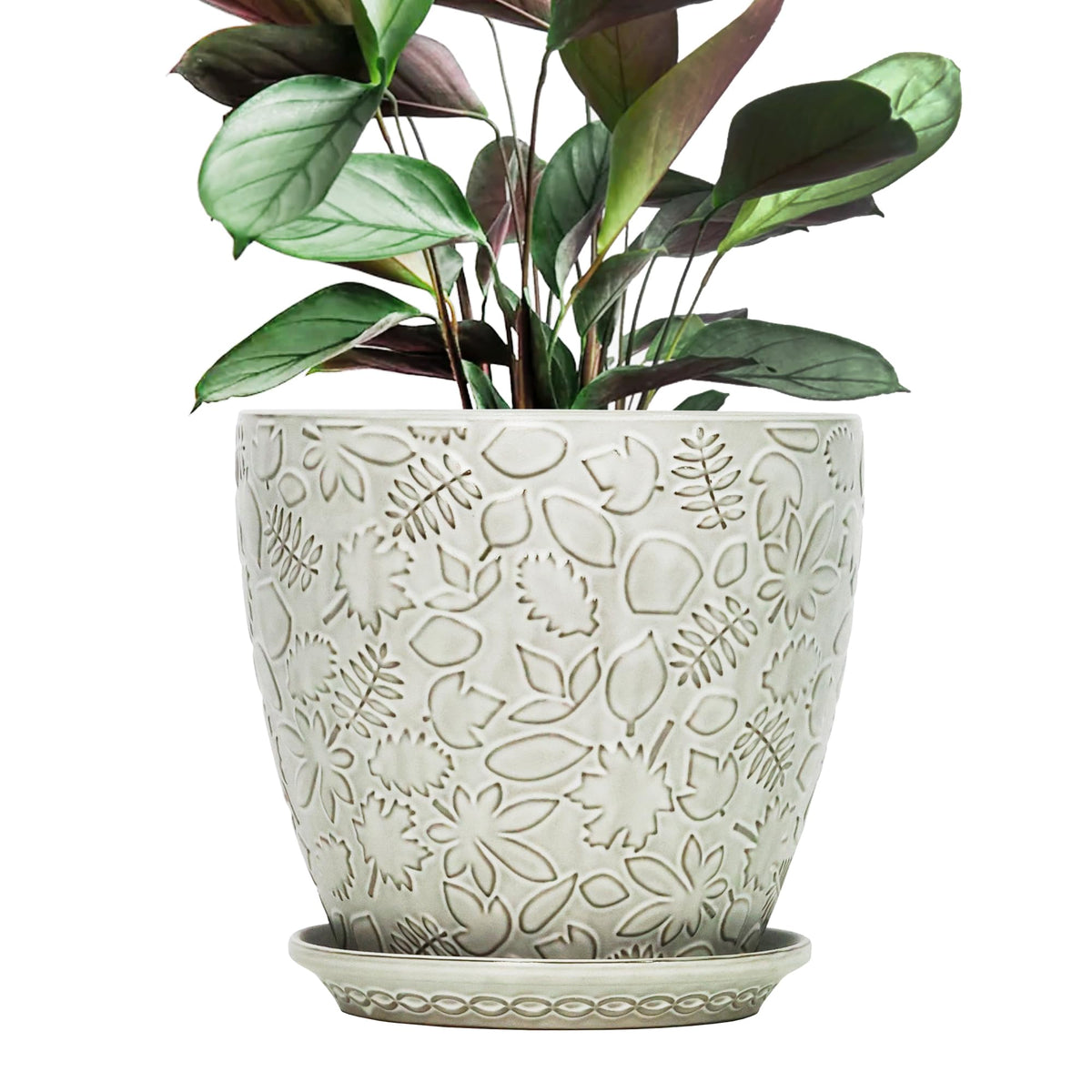 Bestseler front view of retro white planter showing timeless style and sturdy build