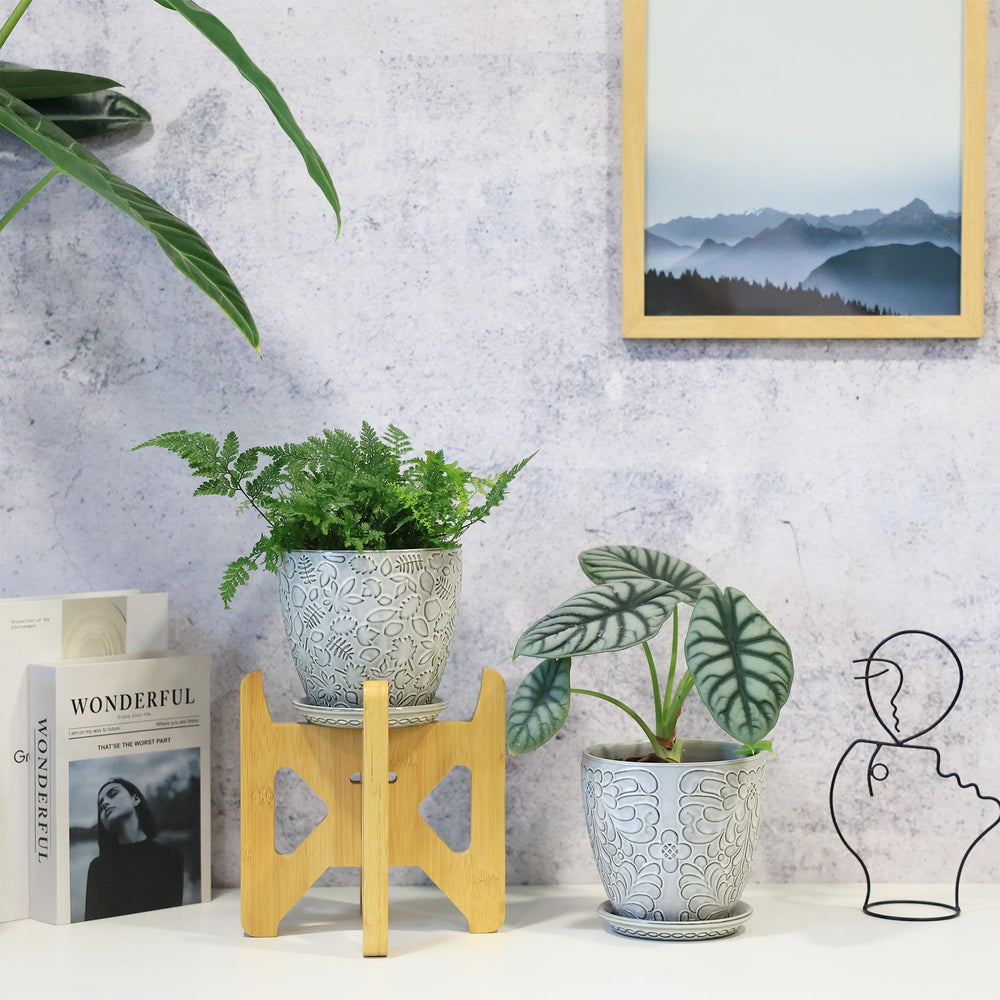 Bestseler planters on a windowsill with sunlight showing styling and brightening effect