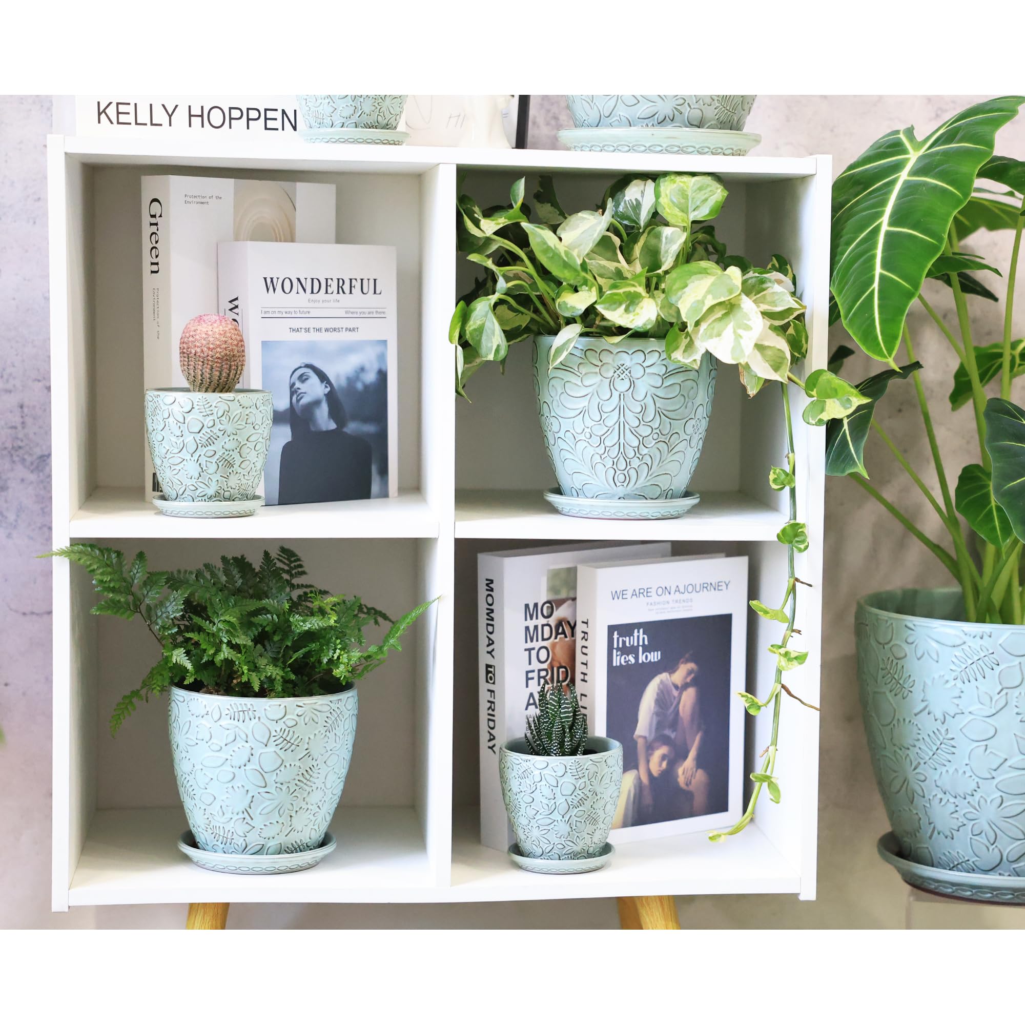 Bestseler set on a windowsill among decor showing lifestyle use benefit: elevates room style