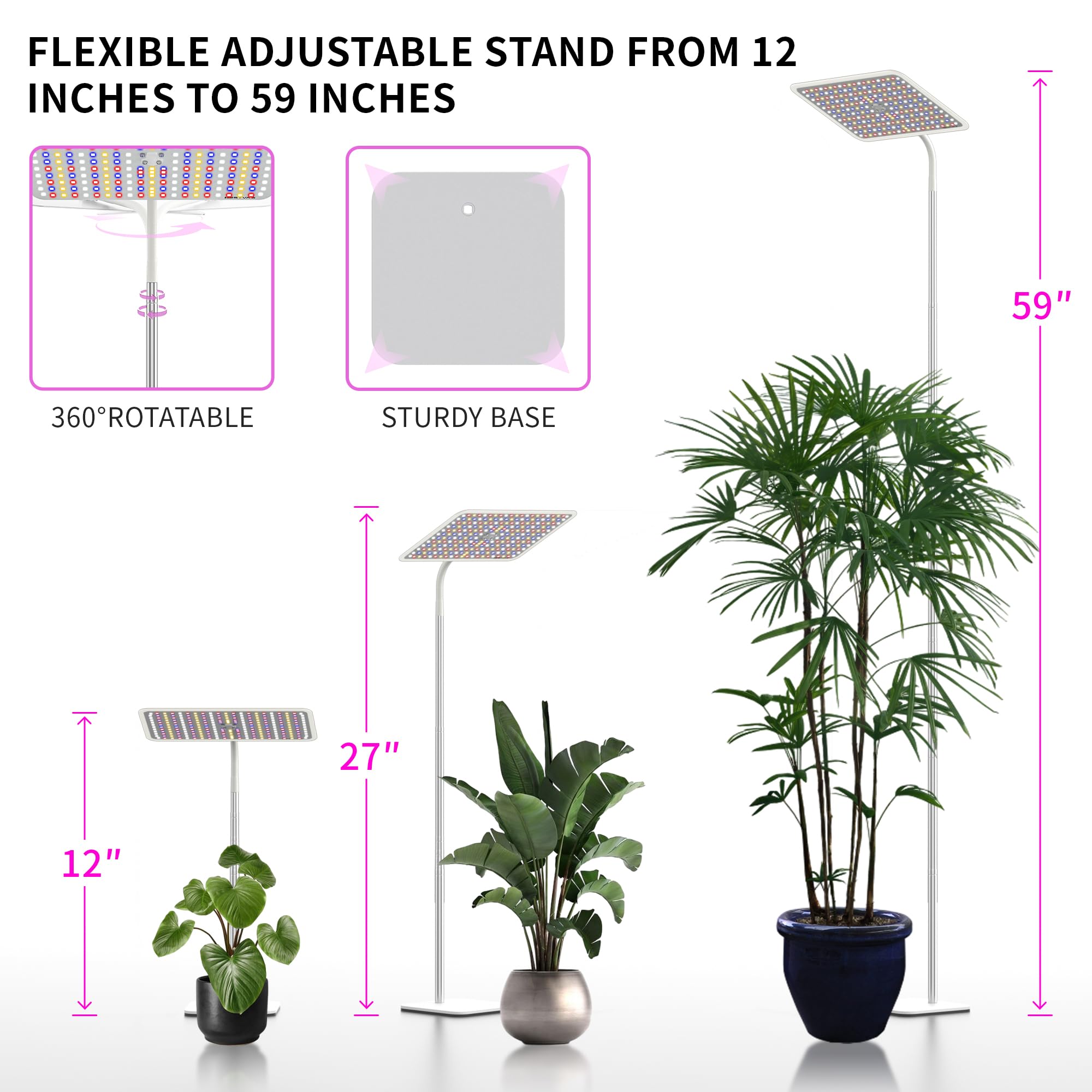BESTVA flexible gooseneck rotated 360 degrees for precise directional lighting benefit