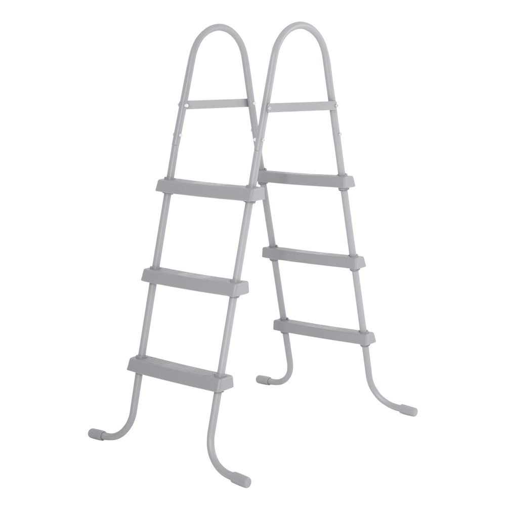 Bestway 42" ladder front view showing stable access and secure design