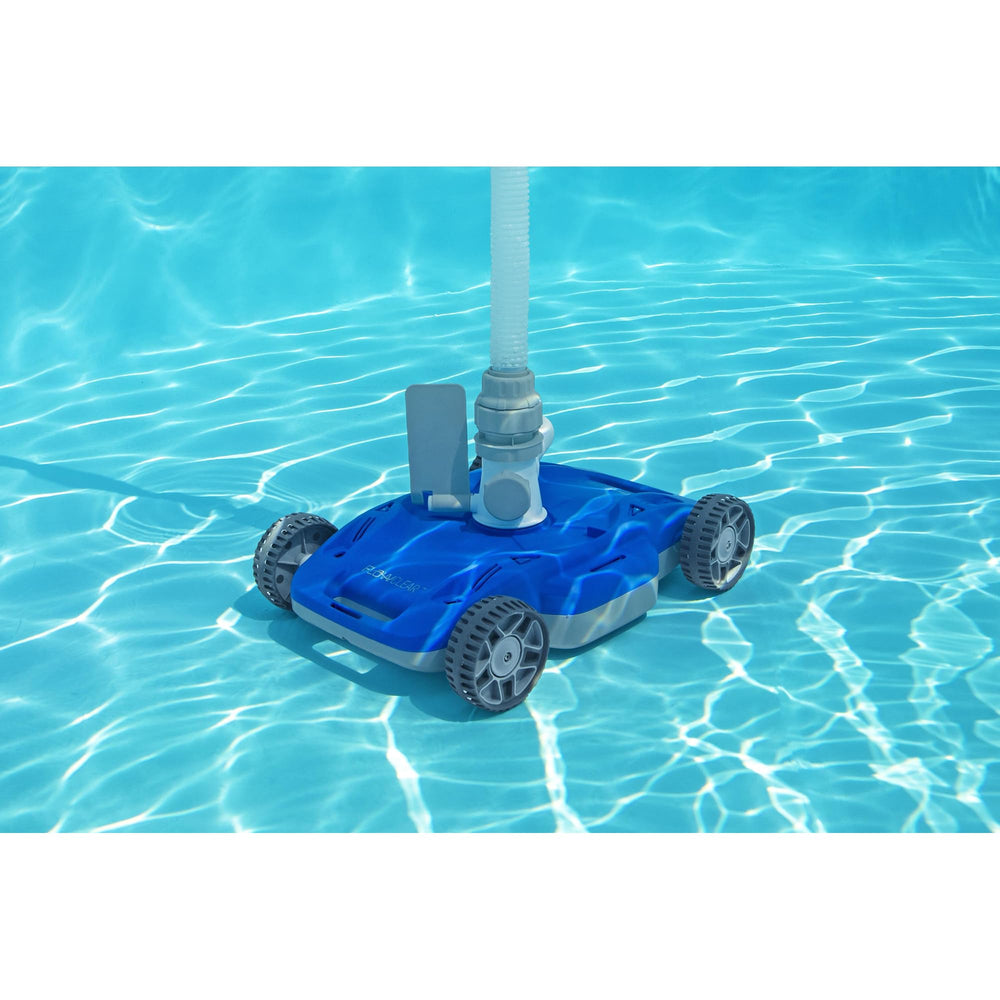 Bestway AquaDrift wheel close-up demonstrating multidirectional movement benefit