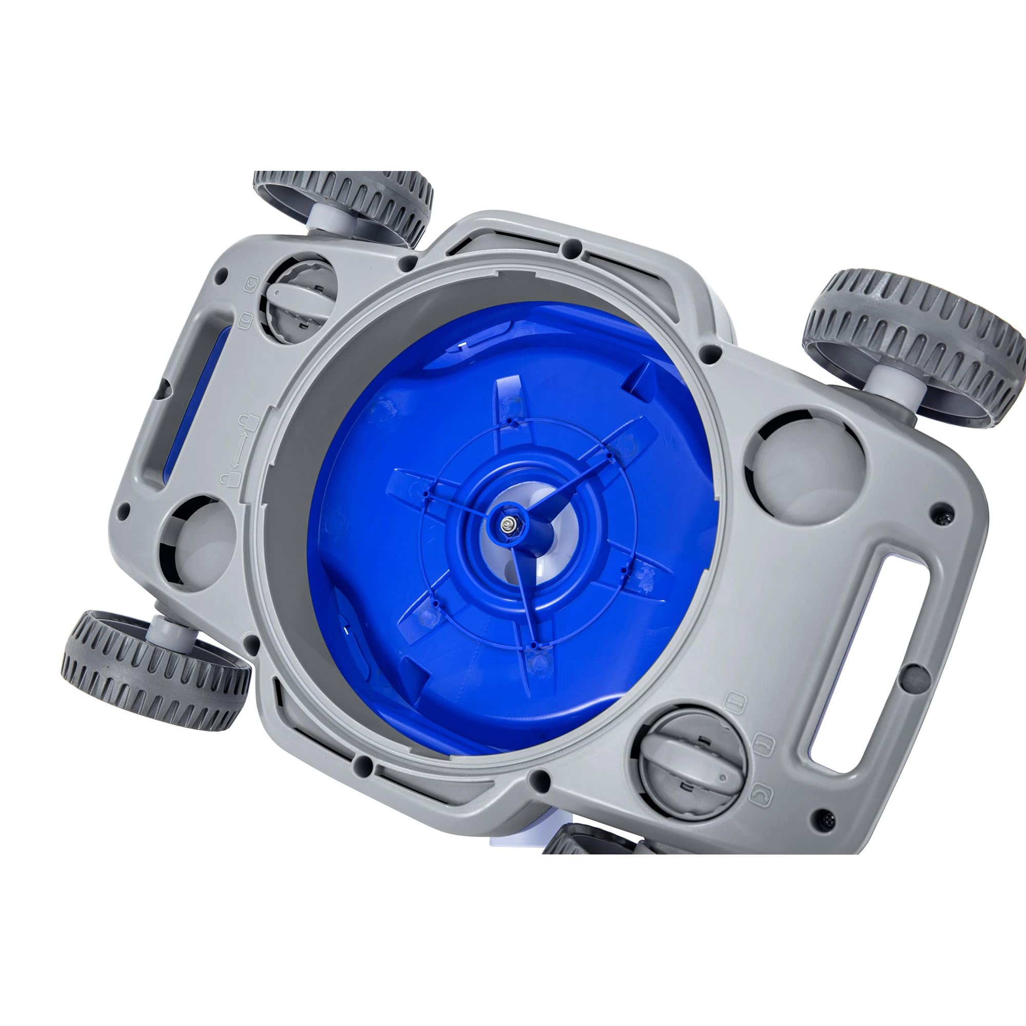 Bestway AquaDrift next to pool wall for scale, suitable for pools up to 22 ft
