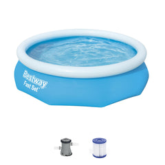Bestway pool front view showing full setup and easy access