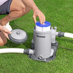 Bestway filter cartridge area showing where Type IV-B installs for clean water
