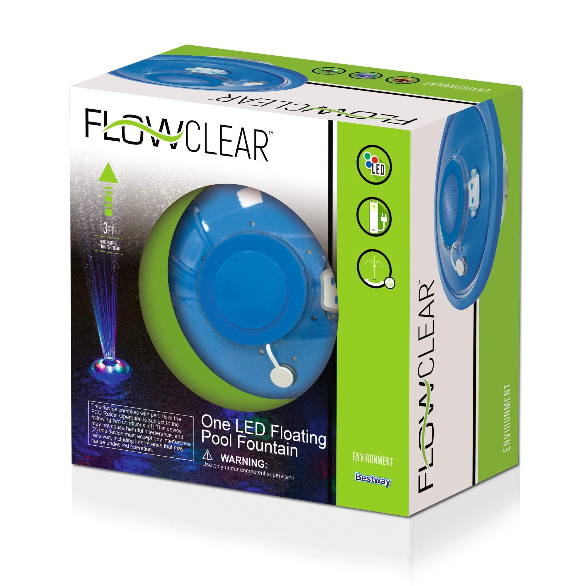 Bestway Flowclear close-up of button panel for simple two-button controls