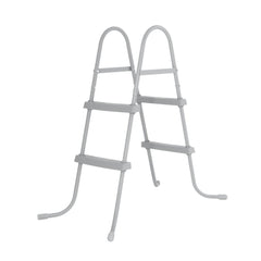 Bestway ladder front view showing sturdy steps and secure frame benefit easy access