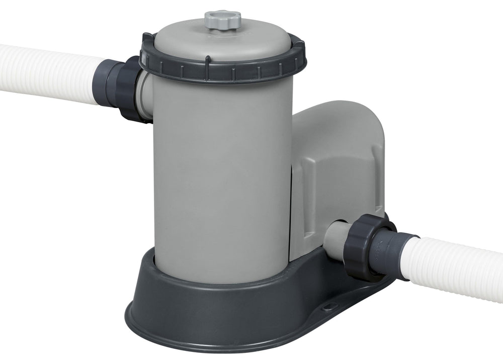 Bestway front view of Flowclear pump showing compact design and reliable circulation