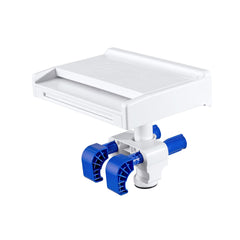 Bestway flowclear front view showing white LED waterfall and cascade effect enhancing pool