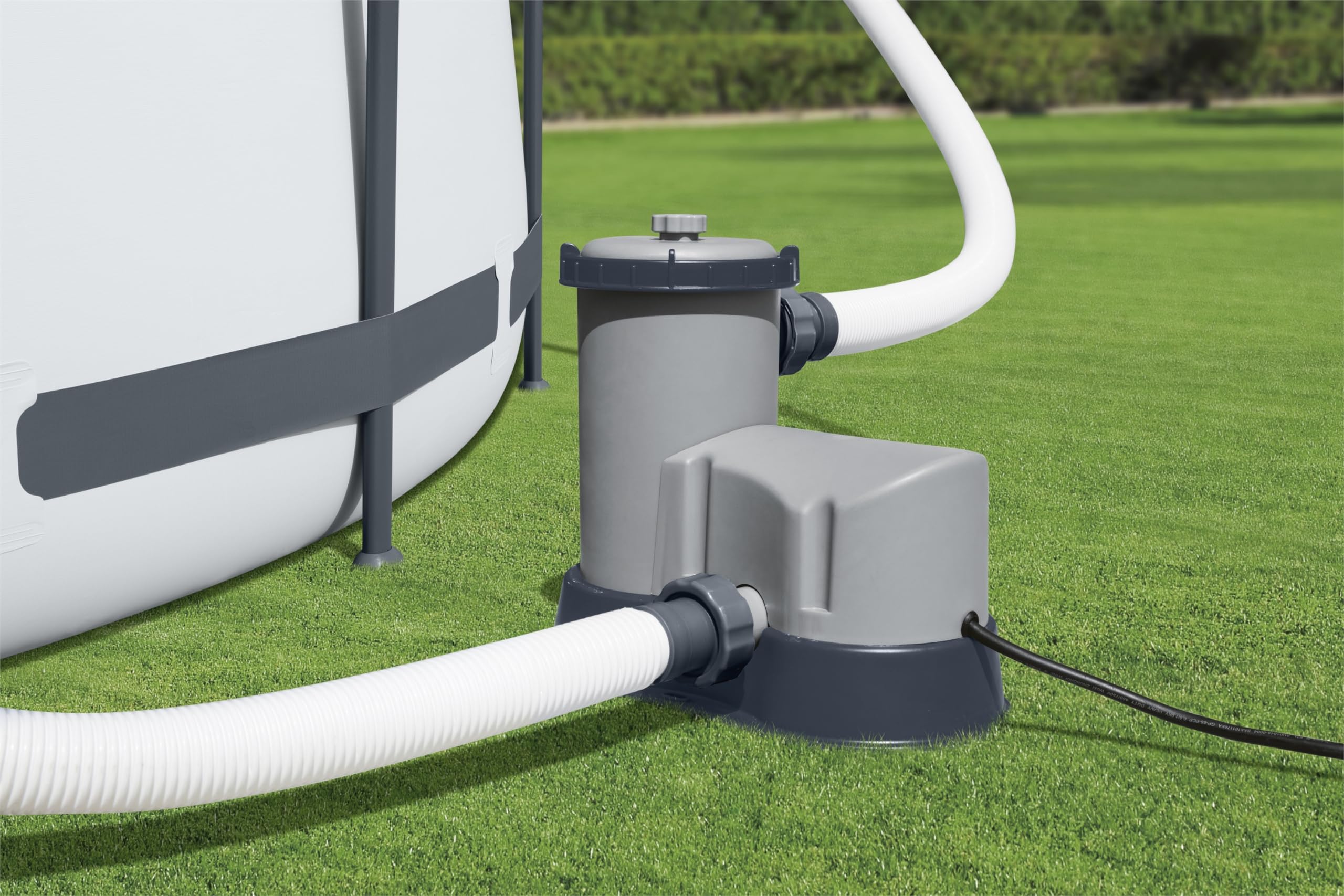 Bestway timer controls close-up highlighting programmable energy-saving scheduling