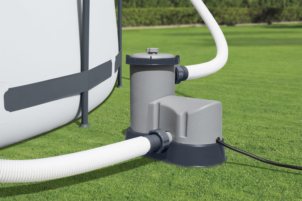 Bestway timer controls close-up highlighting programmable energy-saving scheduling
