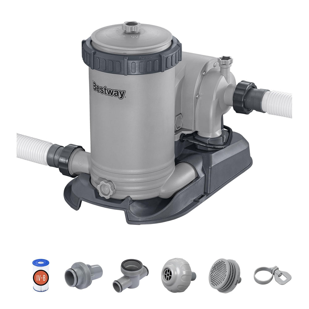 Bestway front view of pump showing compact design and reliable circulation