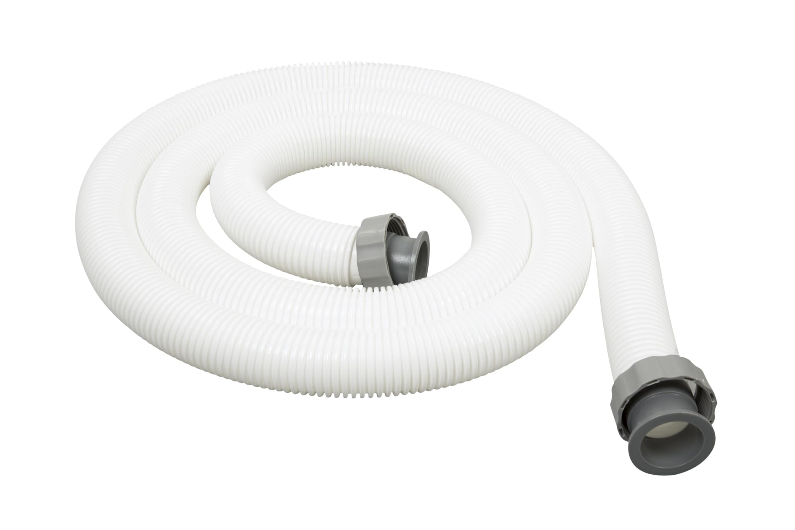 Bestway hose connected to pump demonstrating secure fit and steady flow