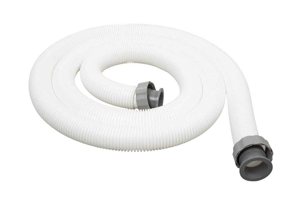Bestway hose poolside setup showing quick install and improved circulation