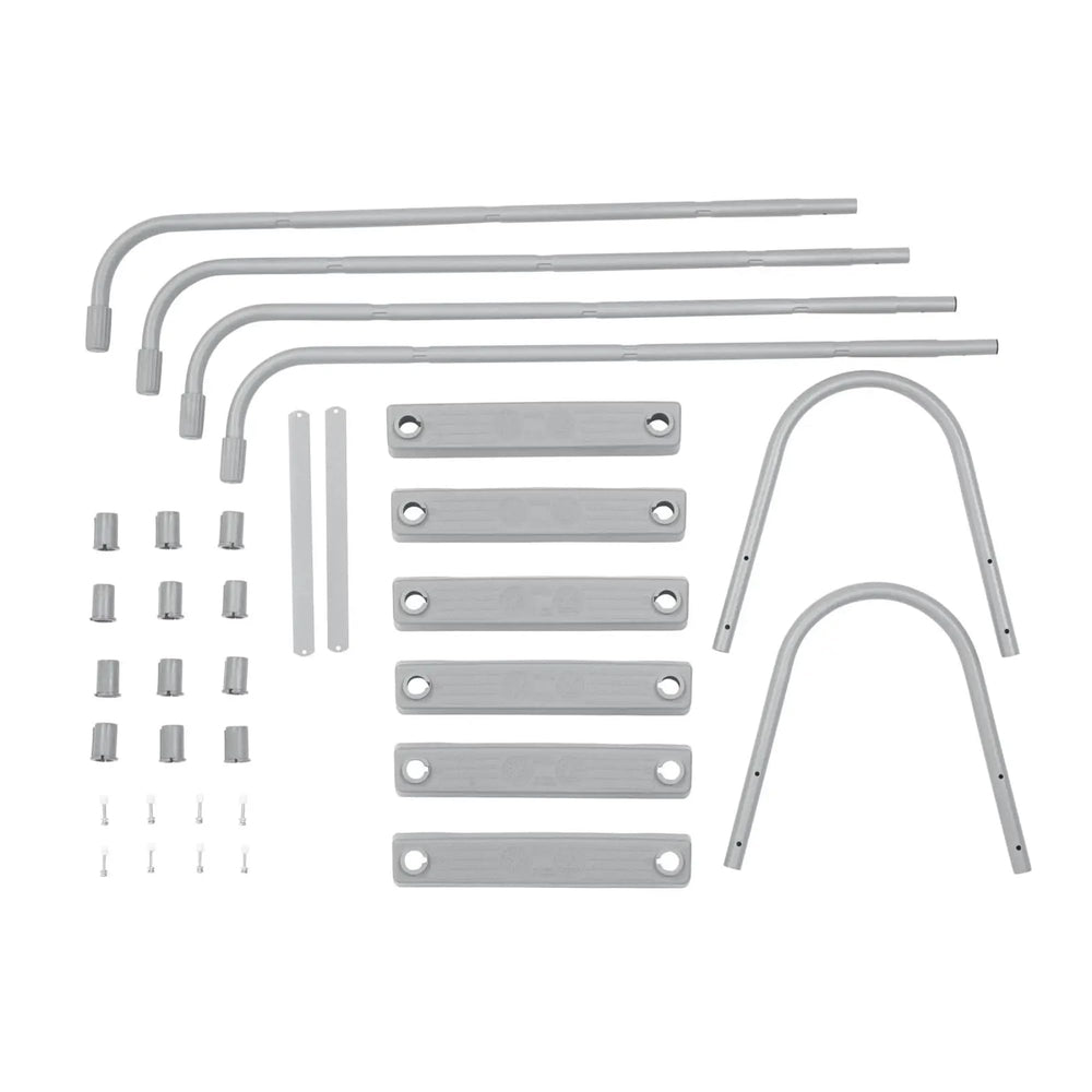 Bestway ladder packaging and manual displayed for simple setup guidance