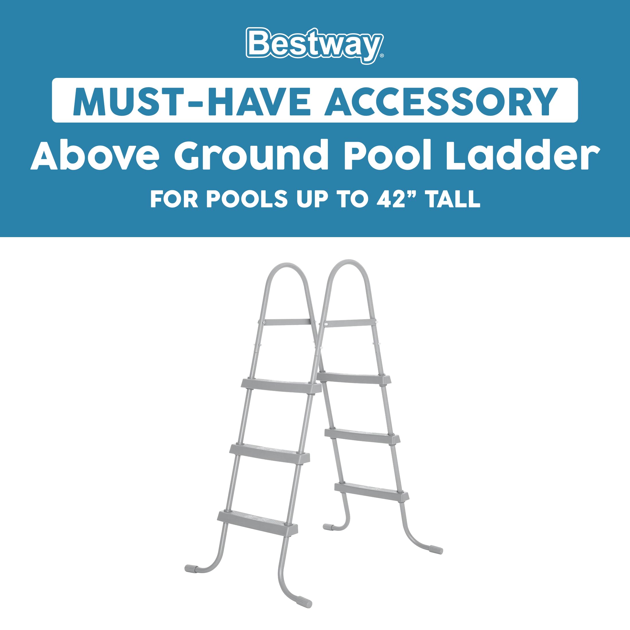 Bestway textured non-slip steps detail providing safe wet grip