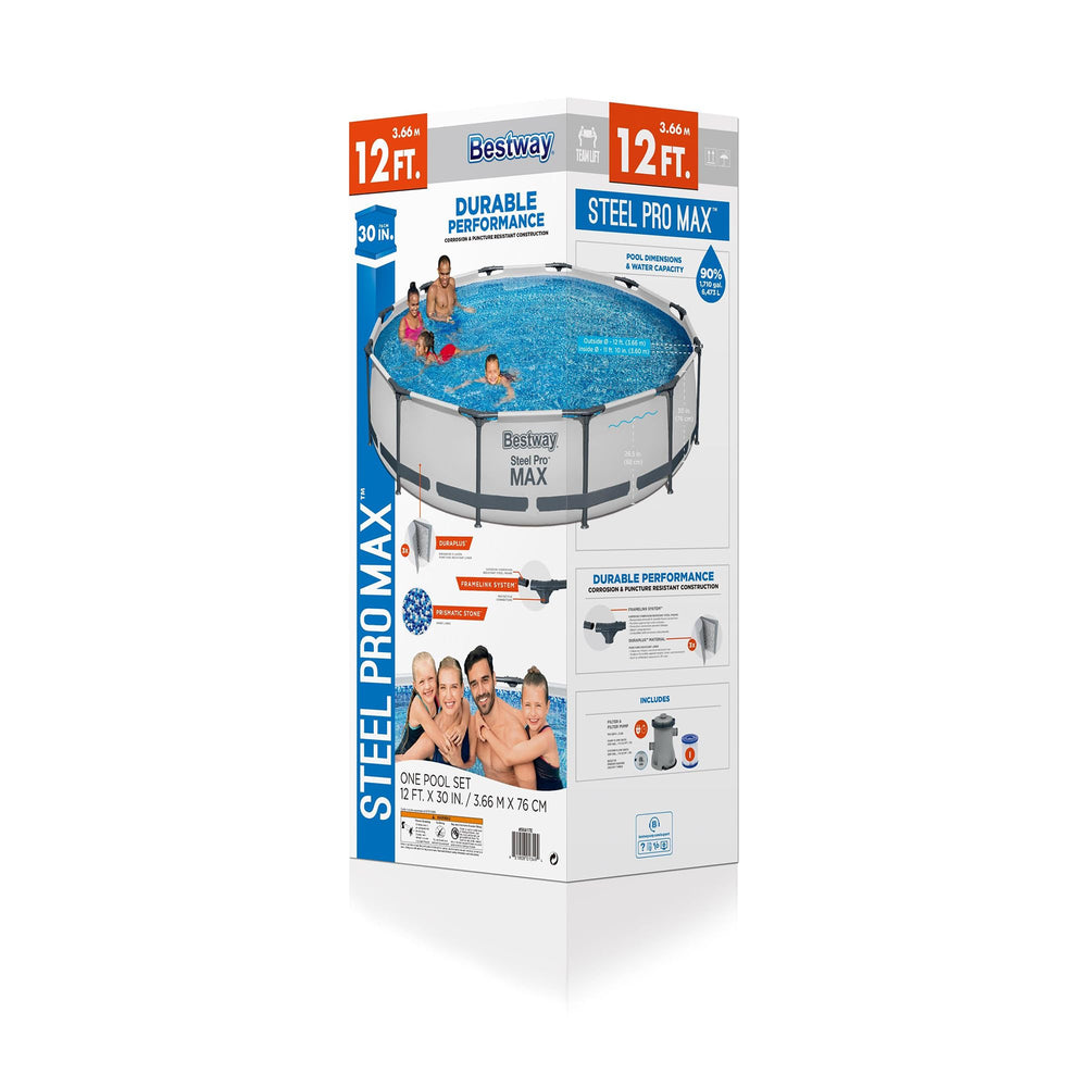 Bestway repair patch and filter cartridge showing quick maintenance readiness
