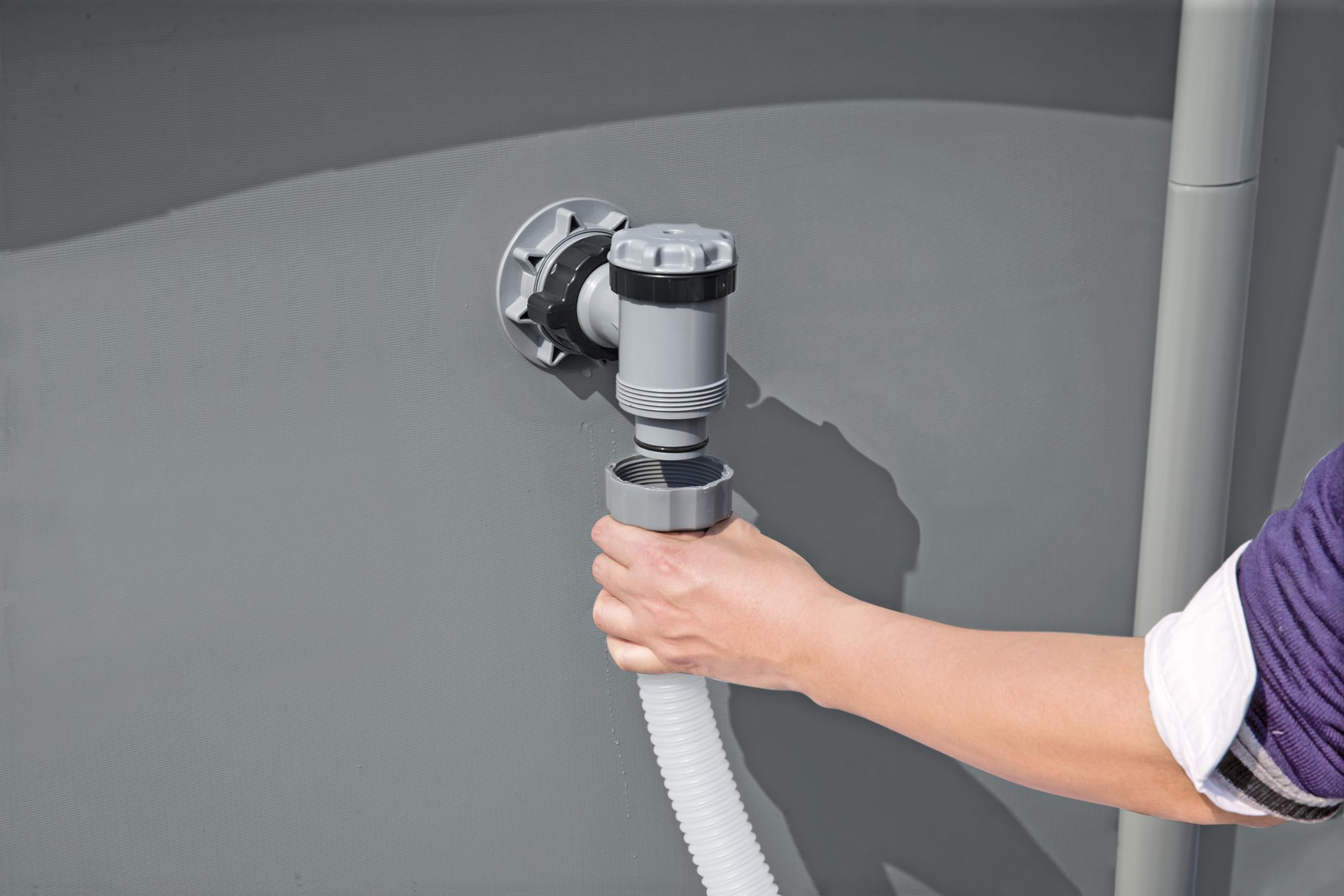 Bestway pad adapters and fittings displayed for wide pump compatibility
