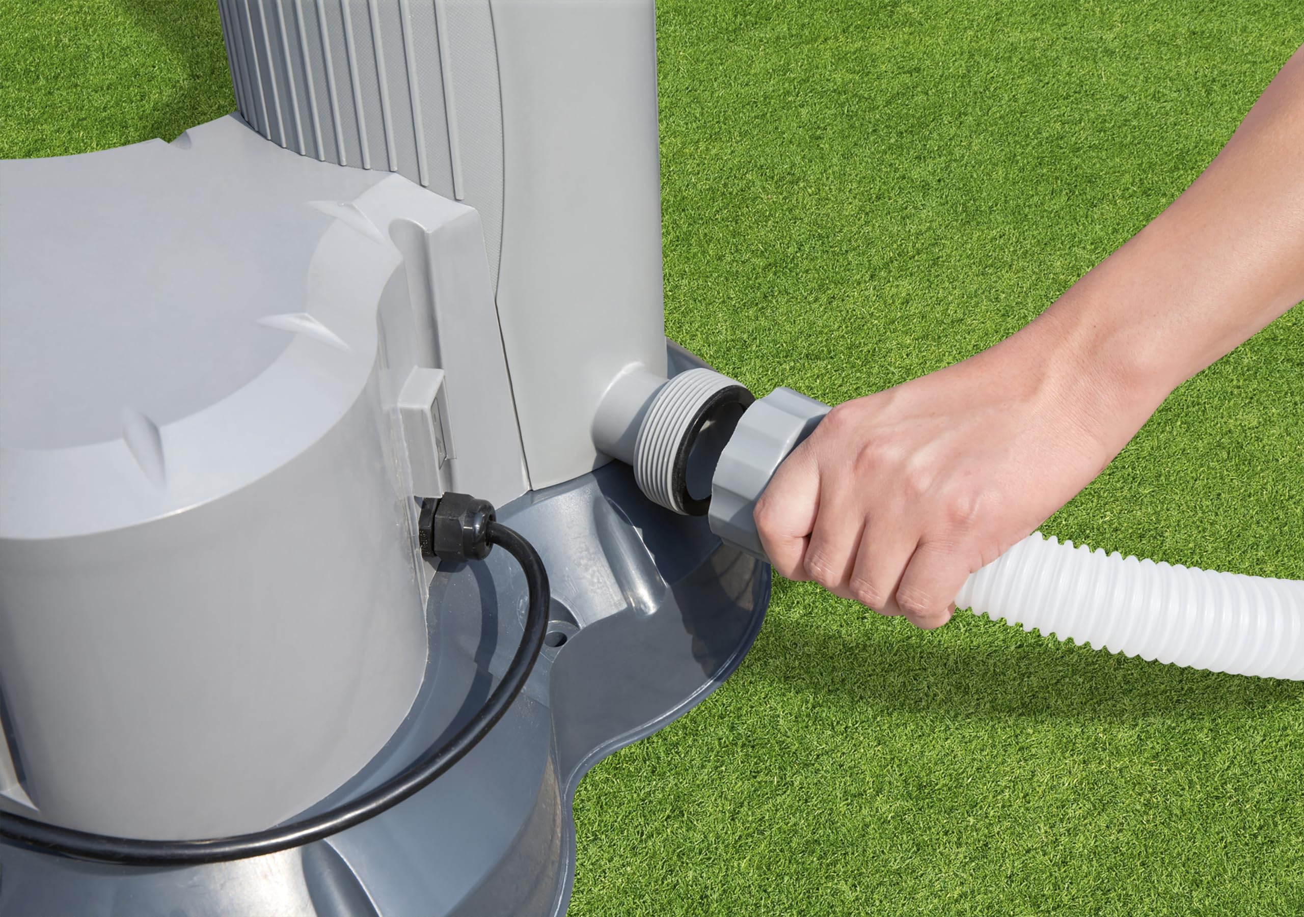 Bestway pad textured seam detail highlighting durable weather-resistant build