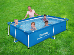 Bestway frame close-up with rust-resistant steel showing stability