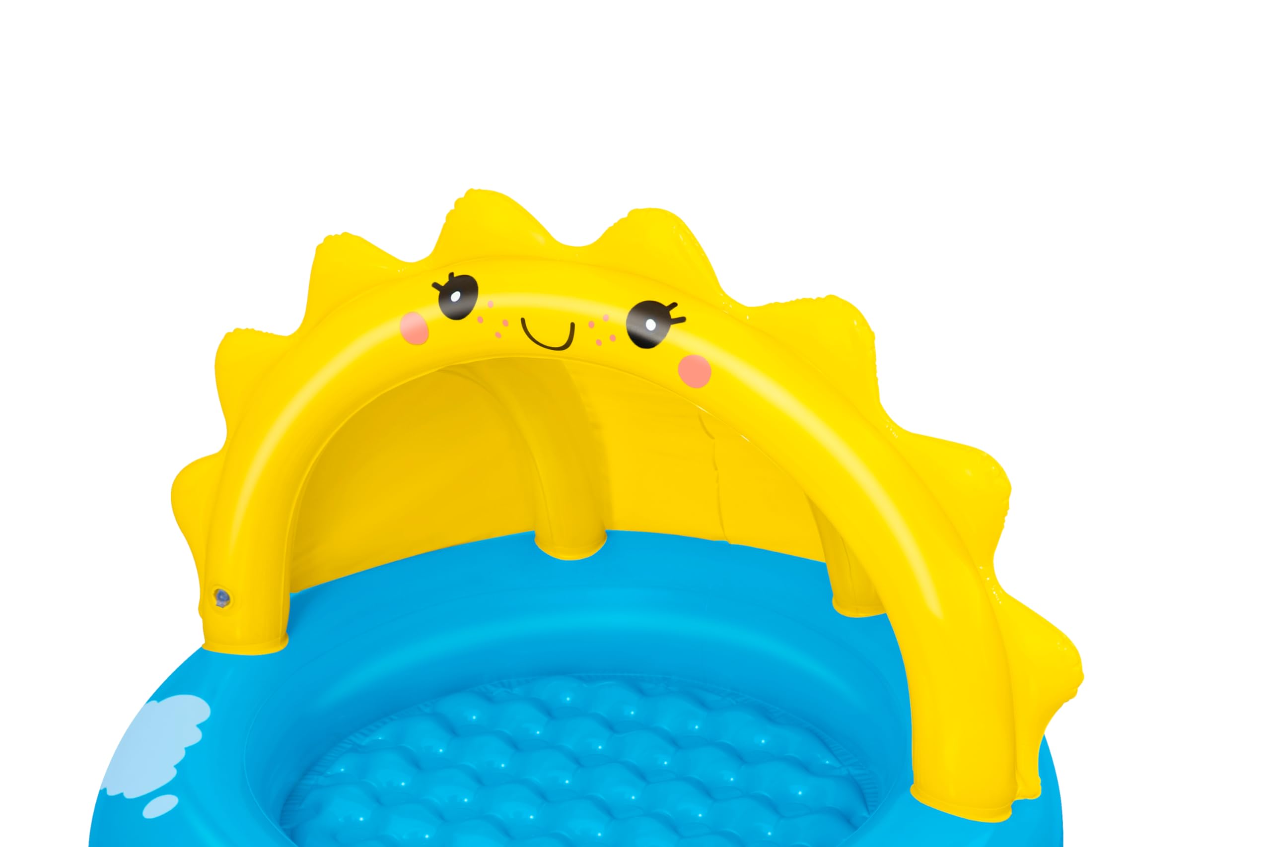 Bestway child playing in pool illustrating supervised summer fun