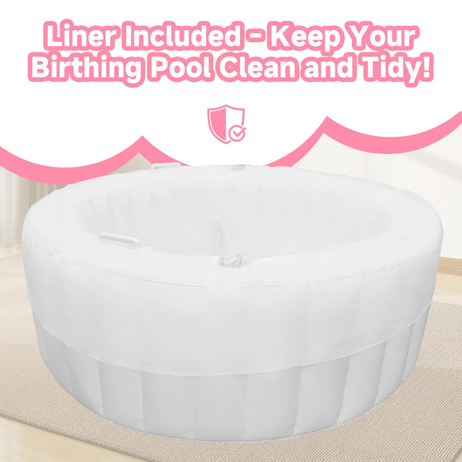 Besutosera close-up of creamy marshmallow PVC material highlighting non-toxic safety