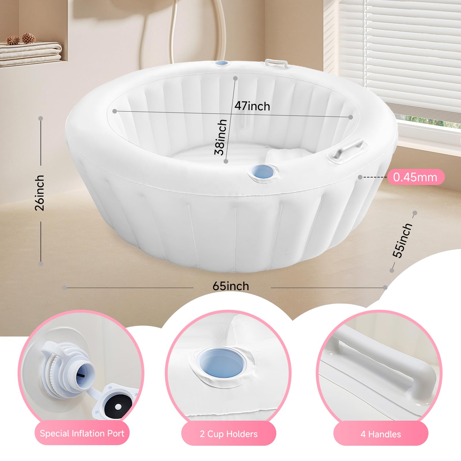 Besutosera handles and cup holders detailed view demonstrating secure grip and access