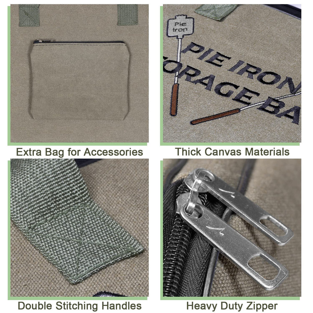 BESZONE bag beside a campfire showing easy carry and campsite-ready organization