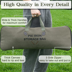 BESZONE velcro straps and reinforced handles securing irons for safe transport