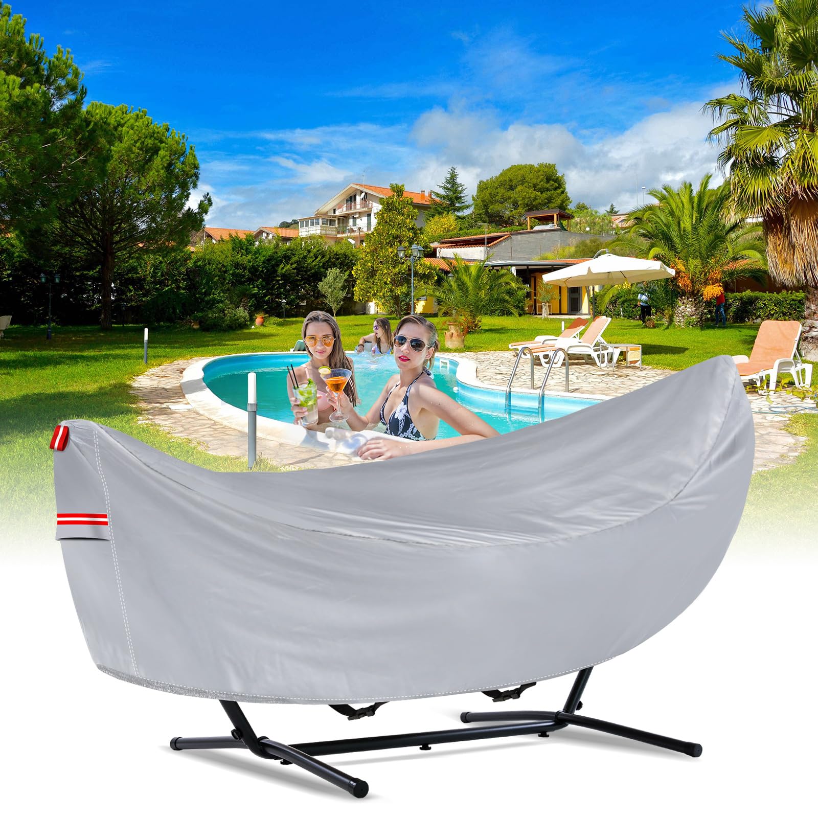 BETERNY folded cover in storage bag for compact off-season storage