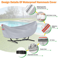 BETERNY windproof straps and elastic hem securing cover in windy conditions