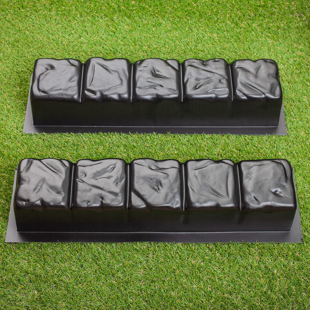 BETONEX front view of the two straight edge molds showing shape and length