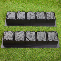 BETONEX front view of the two straight edge molds showing shape and length