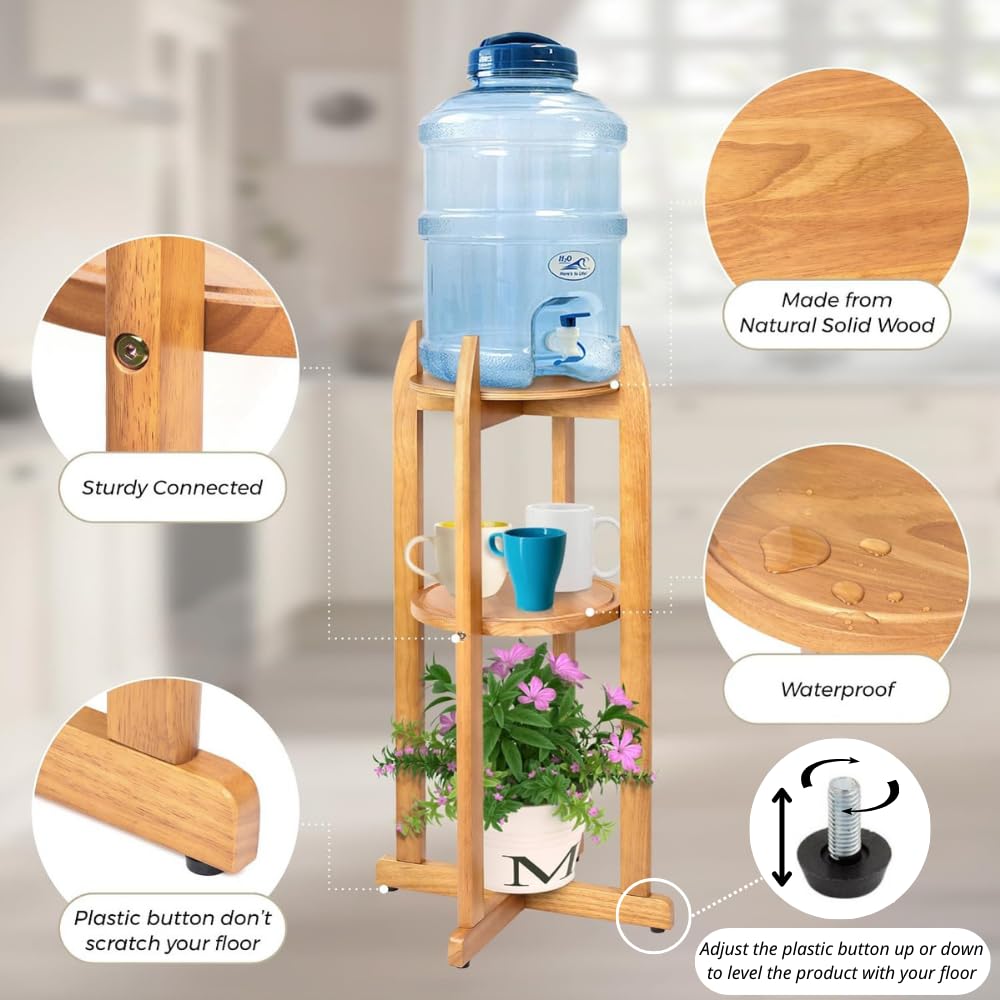 BETSEO stand assembled with ceramic crock demonstrating secure cradle support