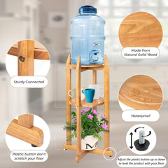 BETSEO stand assembled with ceramic crock demonstrating secure cradle support