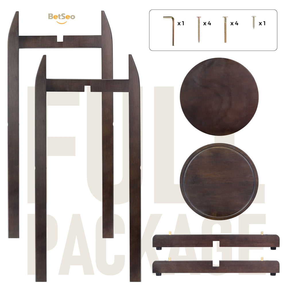 BETSEO two round shelves displayed for storage and organization benefits