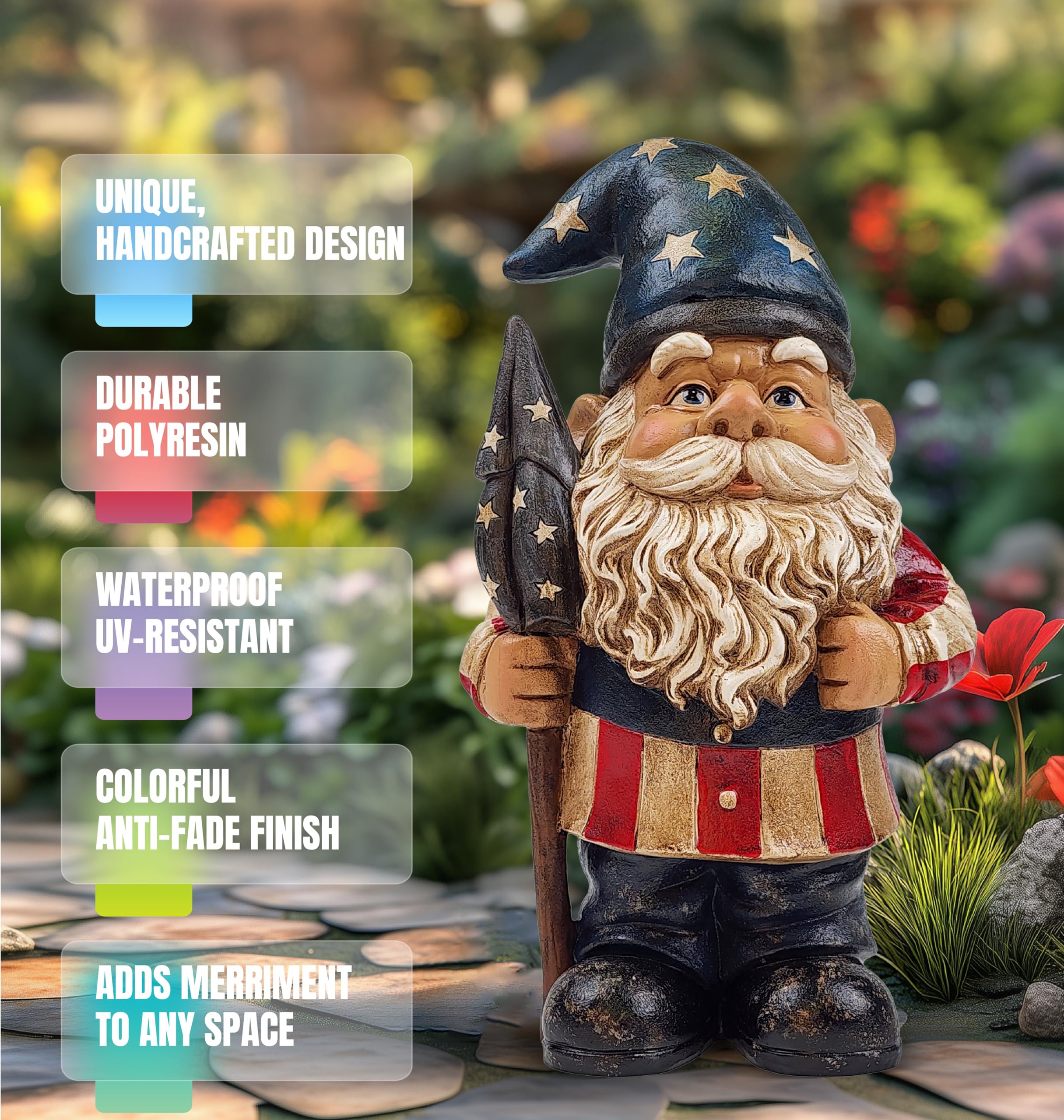 Better Office Products side profile of Yankee Doodle Patriot highlighting posture