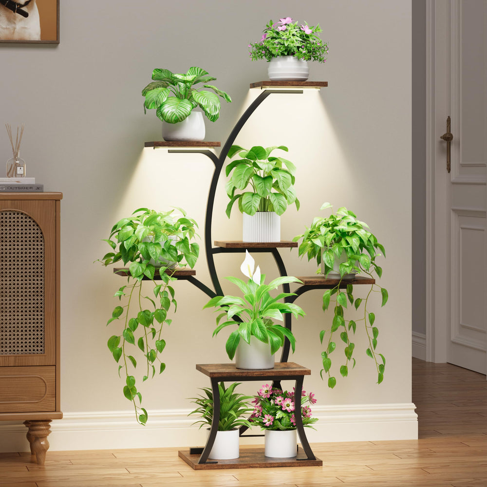 BEVAURORA front view corner shelf showing vertical storage benefit