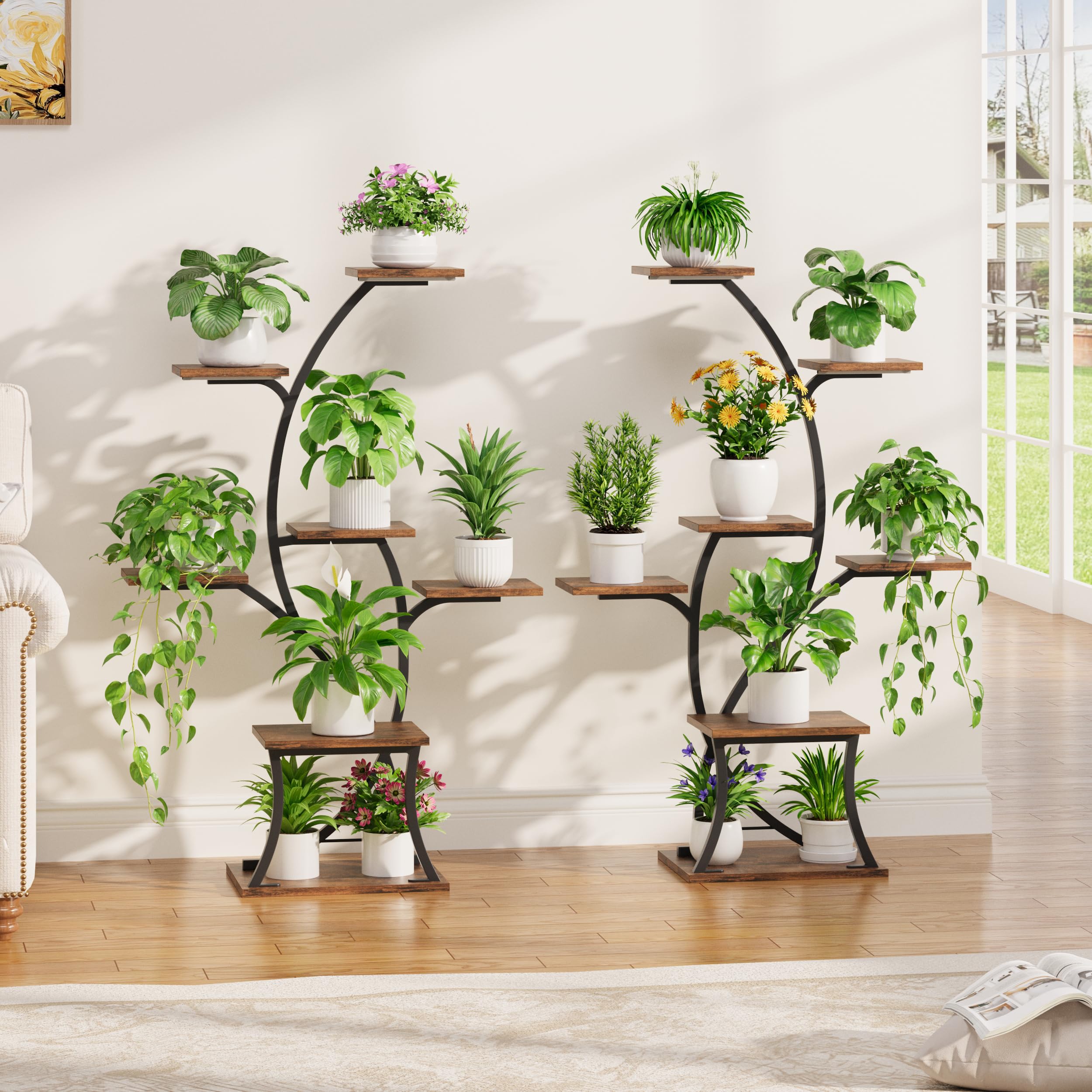 BEVAURORA in use living room display creating decorative plant focal point