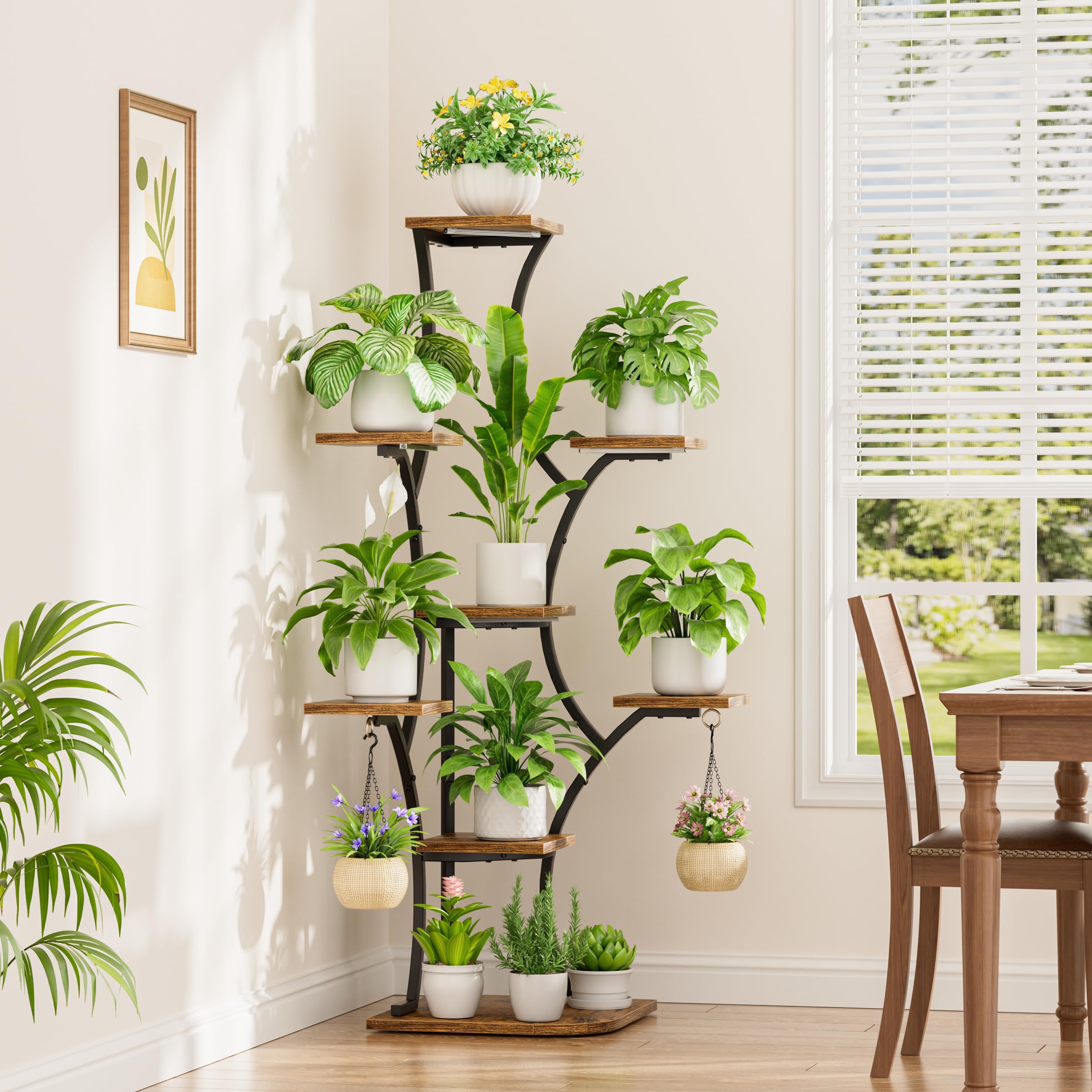 BEVAURORA styled shelf with books and pots demonstrating versatile display